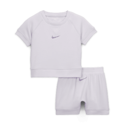 Grey nike orders tube and shorts set